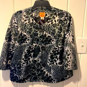 Ruby Road petite‎ animal print jacket size 14 P